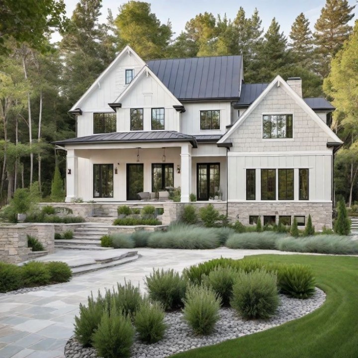 10 Modern Farmhouse Exterior Color Palettes That Are Timeless & Trendy